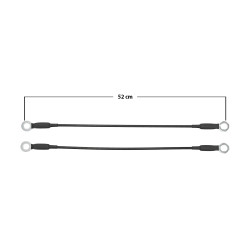 CABLES DE TAPA CV PICK UP/C10/CUSTOM 73-91 JUEGO 49 CM MEX TWN GENERICA 15673251 Derecho/Izquierdo