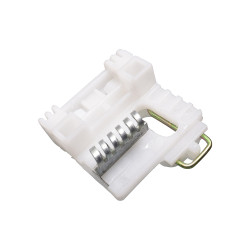 REPUESTO DE ELEVADOR JP LIBERTY 02-04 BASE CORREDERA CHICA 1 PIEZA PLASTICO MEX GENERICA Izquierdo Trasera