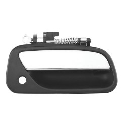 MANIJA EXTERIOR TY T100 93-98 CON HOYO PARA LLAVE CORRUGADA NEGRA/CROMO PLASTICO TWN HUSHAN 69210-34020 Derecho Delantera