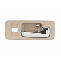 MANIJA INTERIOR HD ACCORD 4P SEDAN 90-93 CON HOYO PARA SEGURO BEIGE/CROMADA PLASTICO TWN HUSHAN 72125-SM4-003Z-E Derecho Delantera