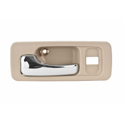 MANIJA INTERIOR HD ACCORD 4P SEDAN 90-93 CON HOYO PARA SEGURO BEIGE/CROMADA PLASTICO TWN HUSHAN 72165-SM4-003Z-E Izquierdo Delantera