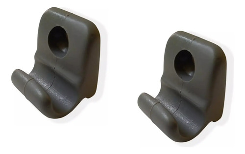 86-08 Nissan D21 Estaquitas Ganchos Centrales Visera 2 Pzs.