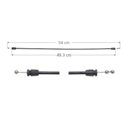 CHICOTE CERRADURA FD SUPER DUTY 99-07 54 CM TWN HUSHAN F81Z.25222A00.AA Derecho/Izquierdo Delantera