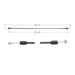 CHICOTE CERRADURA FD F-150/F-250 97-08/LOBO 97-03/EXPEDITION 97-02 58 CM TWN HUSHAN Derecho/Izquierdo Delantera
