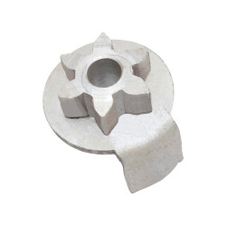 REPUESTO DE ELEVADOR NS TSURU I 84-87/URVAN 02-13 ENGRANE 6 DIENTES 1 PIEZA METAL MEX GENERICA Delantera