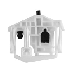 REPUESTO DE ELEVADOR BW X3 04-11 BASE CORREDERA 1 PIEZA PLASTICO MEX GENERICA Derecho Trasera