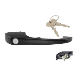 MANIJA EXTERIOR VW COMBI 77-98/WORKER 06-17 CON HOYO PARA LLAVE LISA NEGRA ZINC TWN HUSHAN 251837205