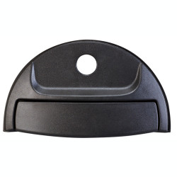 MANIJA EXTERIOR DG H100 06-10 CON HOYO PARA LLAVE CORRUGADA NEGRA PLASTICO TWN HUSHAN 82660-4F000-CA Derecho Delantera