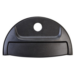 MANIJA EXTERIOR DG H100 06-10 CON HOYO PARA LLAVE CORRUGADA NEGRA TWN HUSHAN 82650-4F000-CA Izquierdo Delantera