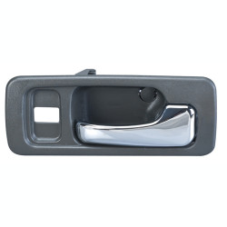 MANIJA INTERIOR HD ACCORD 4P SEDAN 90-93 CON HOYO PARA SEGURO GRIS/CROMO PLASTICO TWN HUSHAN 72125-SM4-003Z-G Derecho Delantera