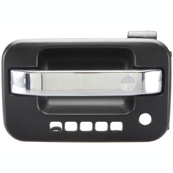 MANIJA EXTERIOR FD LOBO 04-08 LC MARK LT 06-13 CON HOYOS PARA LLAVE Y CODIGO LISA PARA PINTAR NEGRA/CROMO PLASTICO TWN HUSHAN 9L3Z-1522405-DG Izquierdo Delantera