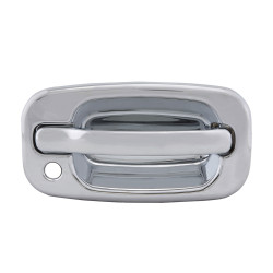 MANIJA EXTERIOR CV SUBURBAN/TAHOE GM YUKON 00-06 CON HOYO PARA LLAVE PUERTA DOBLE 5TA PUERTA CROMO PLASTICO TWN HUSHAN