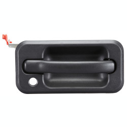 MANIJA EXTERIOR HM H2 SUT/SUV 03-09 CON HOYO PARA LLAVE CORRUGADA NEGRA PLASTICO TWN HUSHAN 15104793 Derecho Delantera