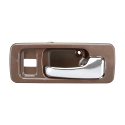 MANIJA INTERIOR HD ACCORD 4P SEDAN 90-93 CON HOYO PARA SEGURO CAFE/CROMADO PLASTICO TWN HUSHAN 72125-SM4-003Z-B Derecho Delantera