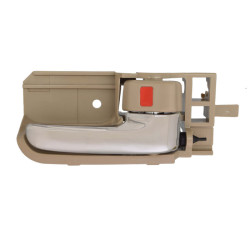 MANIJA INTERIOR TY COROLLA 03-08/HIACE 06-19/HILUX VIGO/TACOMA 05-15 BEIGE/CROMADA PLASTICO TWN HUSHAN 69205-12190-A2 Derecho Delantera/Trasera