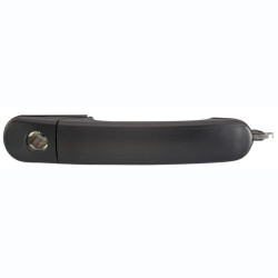 MANIJA EXTERIOR VW POINTER 4P 00-10 CON HOYO PARA LLAVE PATA CORTA CORRUGADA NEGRA PLASTICO TWN HUSHAN 4837208E Derecho/Izquierdo Delantera
