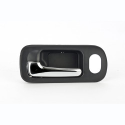 MANIJA INTERIOR HD CIVIC 4P SEDAN 01-05 CON HOYO PARA SEGURO NEGRA/CROMO PLASTICO TWN HUSHAN 72161-S5A-A21ZA Izquierdo Delantera