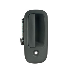 MANIJA EXTERIOR CV EXPRESS VAN GM SAVANA 96-09 CON HOYO PARA LLAVE CORRUGADA GRIS PLASTICO TWN HUSHAN 15167640 Derecho Delantera