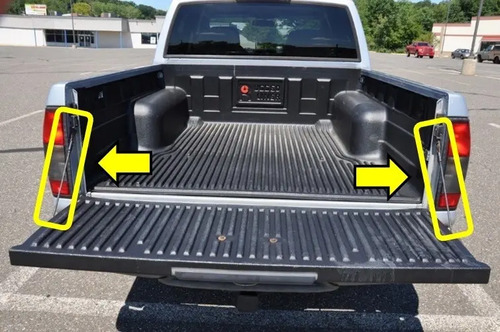 98-04 Nissan Frontier Tirantes Tapa Puerta Trasera 2 Piezas