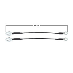 CABLES DE TAPA TY TUNDRA 05-06 JUEGO 46CM TWN HUSHAN 65770-0C100 Derecho/Izquierdo