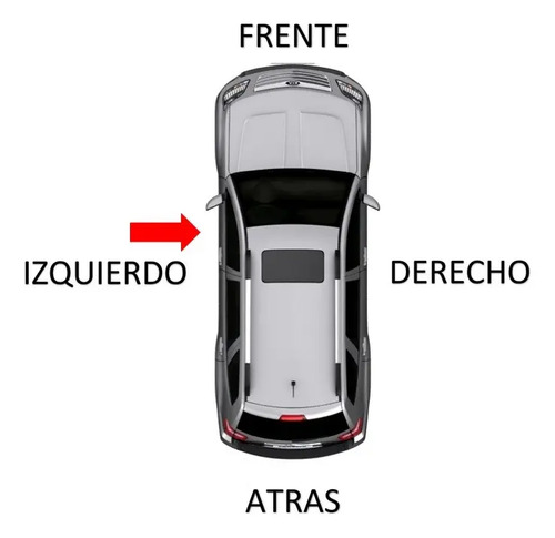06-15 Mazda 5 Manija Interior Cromada Izquierda Seguro Negro