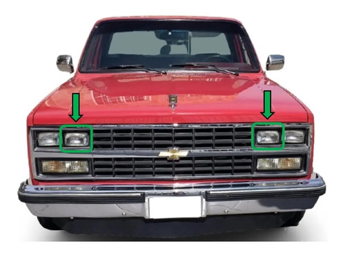 89-91 Chevrolet Cheyenne 2 Faros Delanteros Alta Semisellada