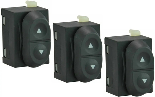 92-96 Ford Bronco Controles Vidrios Electricos 1 Boton 3 Pzs
