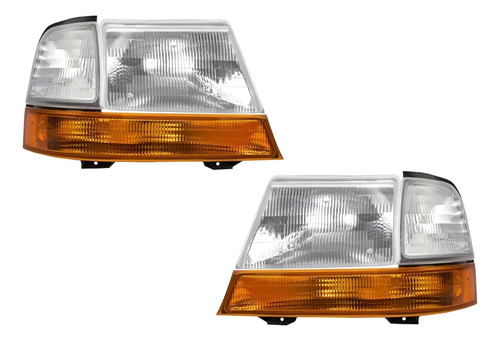 98-00 Ford Ranger Faros Delanteros + Cuartos 4 Piezas