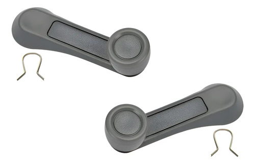 81-05 Chevrolet Luv Manijas Vidrios Manuales Plast Gris 2pzs