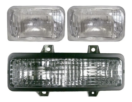 89-91 Cheyenne Faros Alta + Baja + Cuarto Frontal Izquierdo