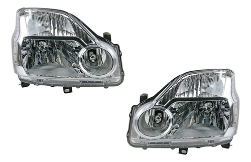 08-10 Nissan X-trail Par De Faros Delanteros 2 Piezas