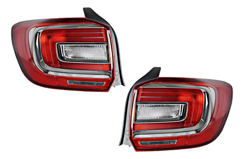 15-16 Renault Logan Par Calaveras Traseras 2 Piezas