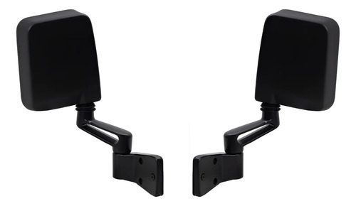 87-02 Jeep Wrangler Par Espejos Manuales Color Negro 2 Pzs
