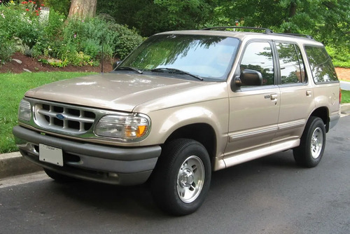 91-97 Ford Explorer Luz Placa Trasera Color Negro 2 Piezas