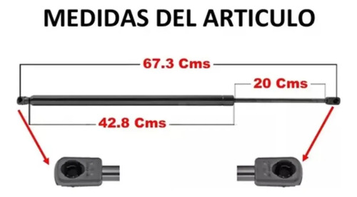 11-16 Chrysler Town & Country Amortiguadores Cajuela 2 Pzs.