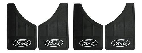 4 Loderas Hule Logo Ford Universal Autos Camionetas 31x19