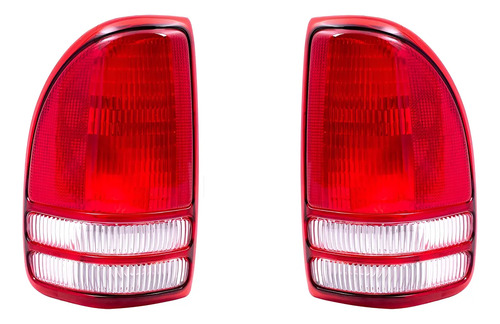 97-04 Dodge Dakota Par De Calavera Trasera 2 Piezas