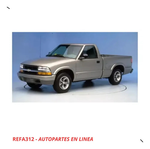 Manija Exterior Chevrolet S10 94-03 Tapa Trasera Negra