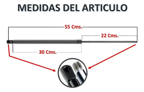 92-05 Gmc Safari Amortiguadores Para Cajuela 2 Piezas