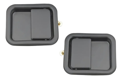 81-86 Jeep Cj7 Par Manijas Exteriores Pta. Completa Negras N
