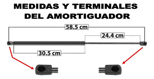 13-17 Renault Duster Amortiguador Para Cofre