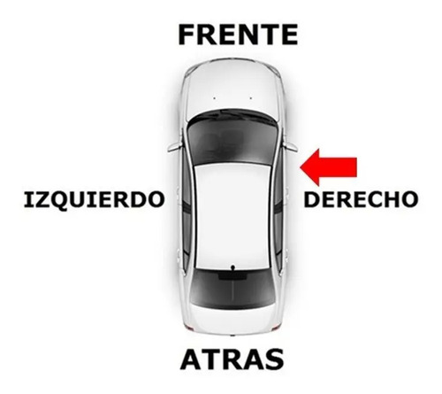 03-10 Ford Fiesta Manija Interior Delantera Derecha Negro De