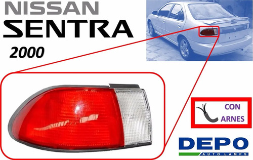 2000 Nissan Sentra Calavera Trasera Lado Izquierdo Depo