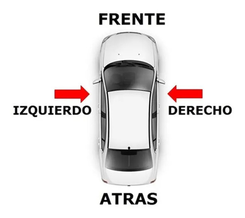 02-08 Chevrolet Corsa Ganchos Centrales Para Visera 2 Piezas